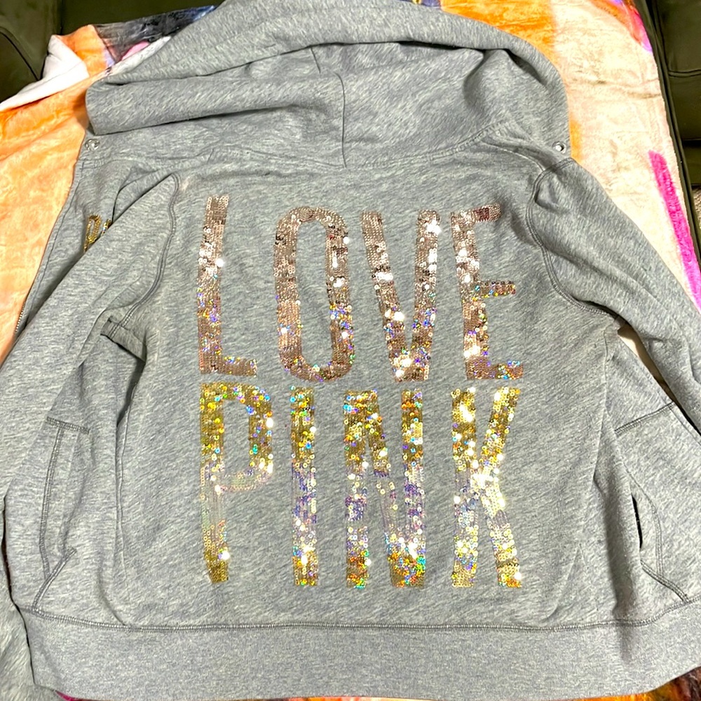 Love pink hoodie